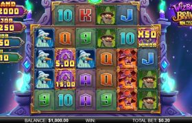 Screenshot from the New Wizbang Brawl 10k Ways Slot by ReelPlay