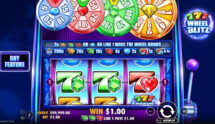 Screenshot from the new 777 Wheel Blitz slot by Pragmatic Play
