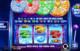 Screenshot della nuova slot 777 Wheel Blitz di Pragmatic Play