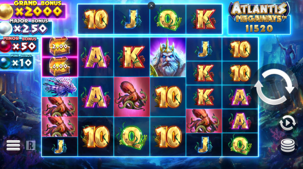 Screenshot Atlantis Megaways