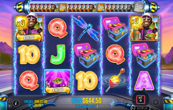 Screenshot from the New Big Bass Blast Slot by Pragmatic Play