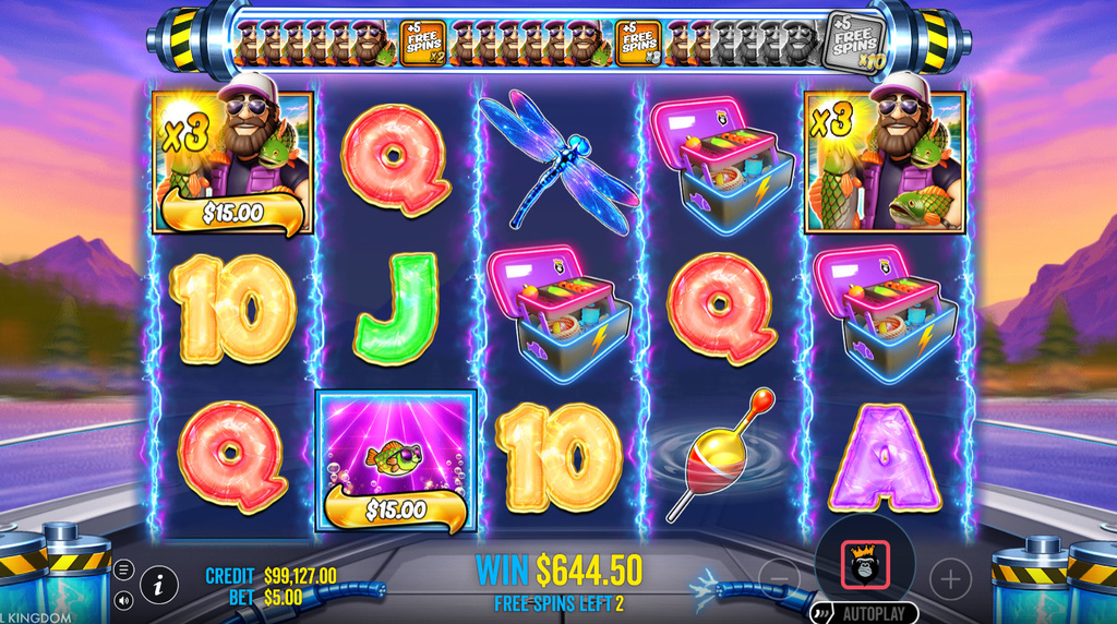 Screenshot from the New Big Bass Blast Slot by Pragmatic Play