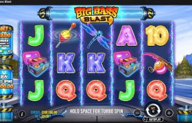 Screenshot cu noul slot Big Bass Blast dezvoltat de Pragmatic Play