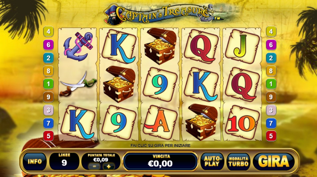 Captain Treasure di Playtech