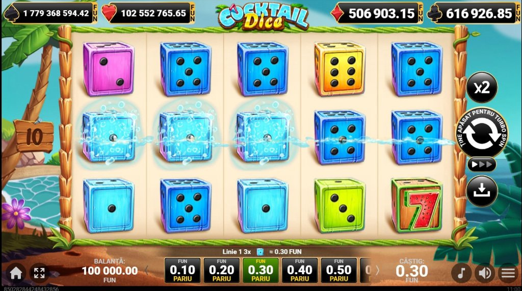 Cocktail Dice de la Amusnet