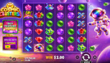 Screenshot from the New Cosmic Clusters Slot by Pragmatic Play