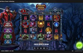 Screenshot cu noul slot Cursed Moon Power Collection dezvoltat de Play’n GO