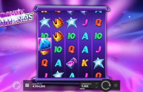Screenshot fra den Nye Dandy Diamonds Slot af Hacksaw Gaming