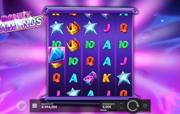 Screenshot fra den Nye Dandy Diamonds Slot af Hacksaw Gaming