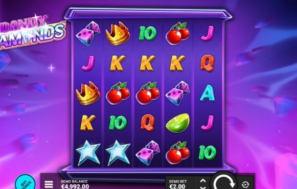 Screenshot from the Dandy Diamonds slot by Hacksaw Gaming