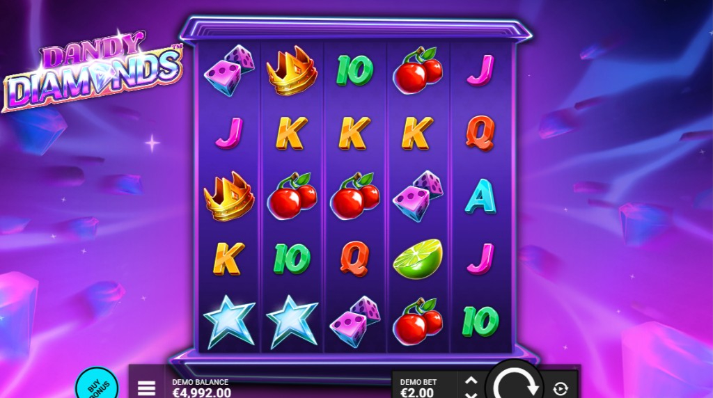 Screenshot from the Dandy Diamonds slot by Hacksaw Gaming
