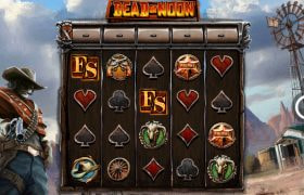 Screenshot from the new Dead By Noon slot by Hacksaw Gaming