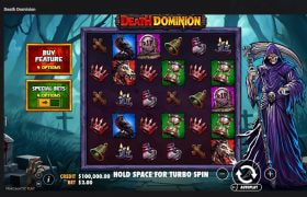 Screenshot cu noul slot Death Dominion dezvoltat de Pragmatic