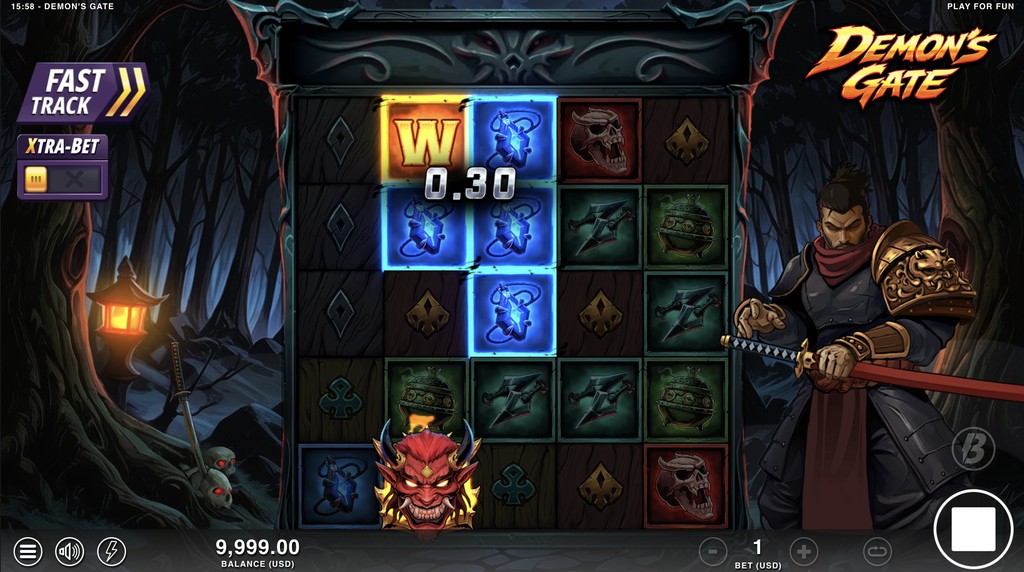 Screenshot from the Demon's Gate by Slotmill game