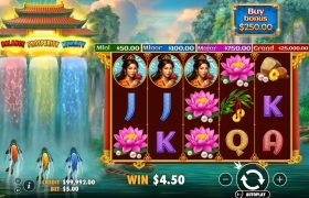 Screenshot from the New Dragon's Gate Bonus Choice Slot by Pragmatic Play