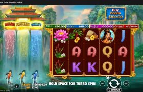 Screenshot cu noul slot Dragon’s Gate Bonus Choice dezvoltat de Pragmatic
