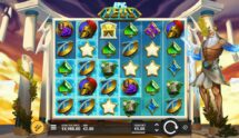 Screenshot from the new Epic Ze Zeus slot by Hacksaw Gaming