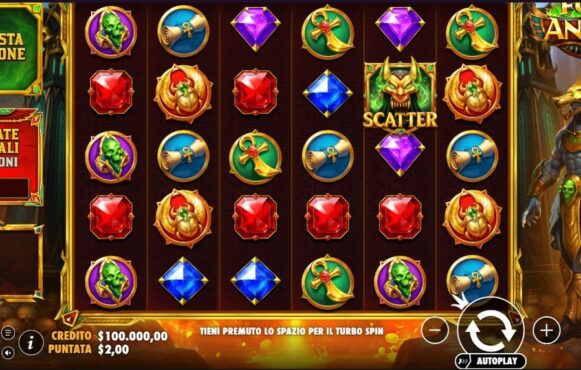 Screenshot della nuova slot Fury of Anubis di Pragmatic Play