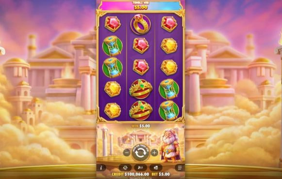 Screenshot from the New Gates of Olympus POP Slot by Pragmatic Play