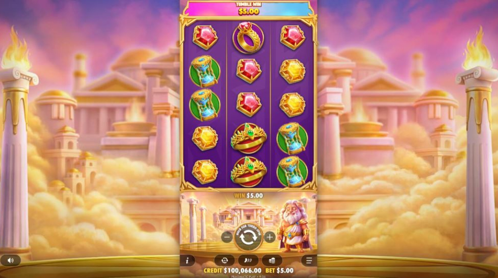 Screenshot from the New Gates of Olympus POP Slot by Pragmatic Play