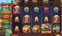 Screenshot from the Gnaw'n Gold slot by Play'n GO