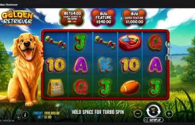 Screenshot cu noul slot Golden Retriever dezvoltat de Pragmatic