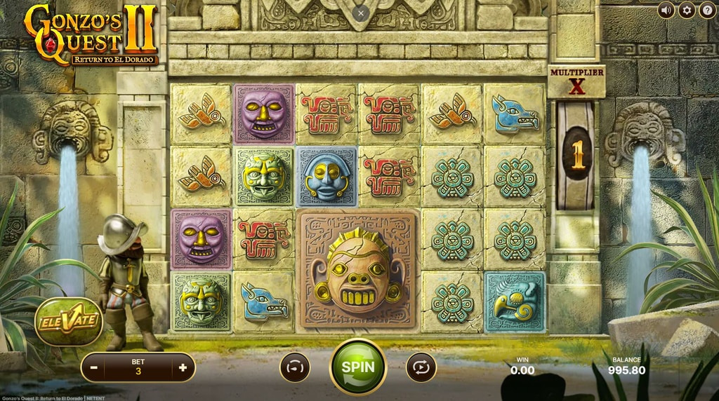 Screenshot van de slot Gonzo’s Quest 2 (sequel)