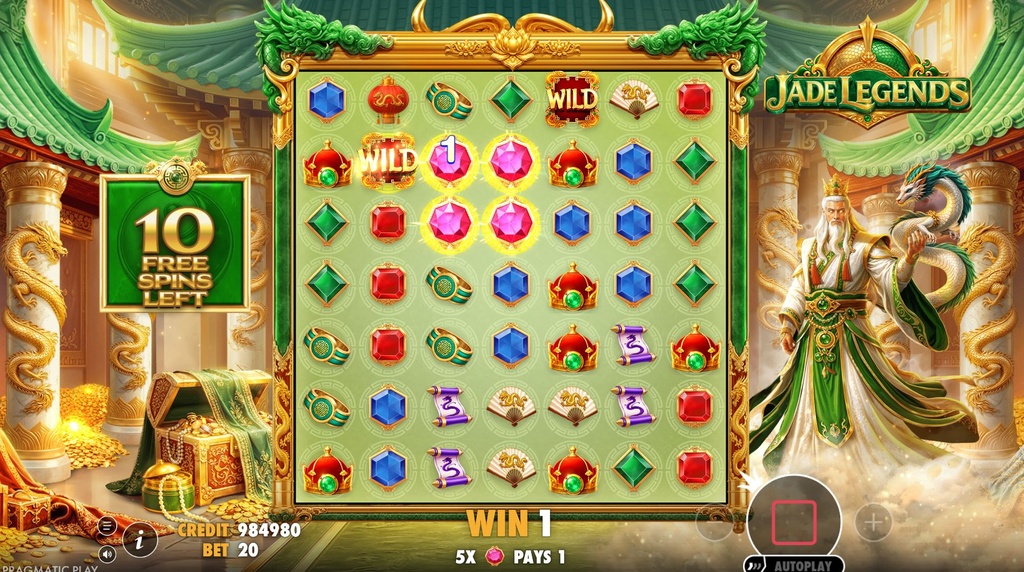 Screenshot van Jade Legends Bonusronde