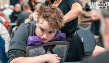 WSOP final table chip leader, Lucas Jumalon.