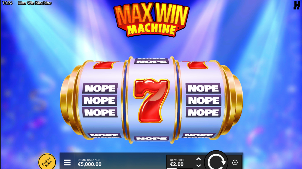 Screenshot from the New Max Win Machine Slot by Hacksaw Gaming