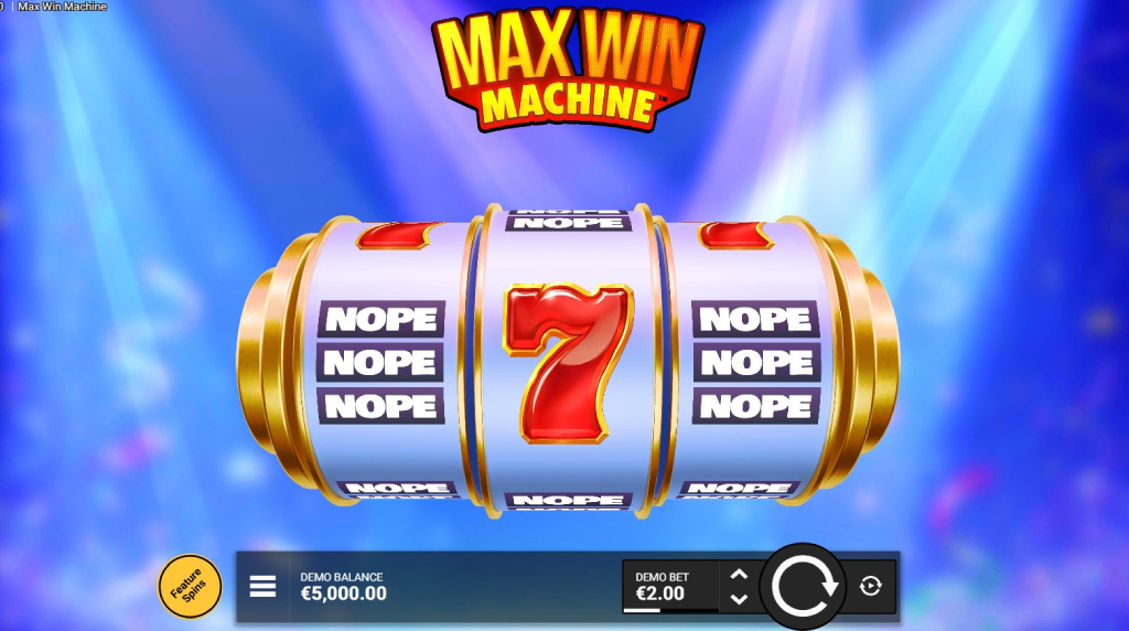Screenshot della nuova slot Max Win Machine di Hacksaw Gaming