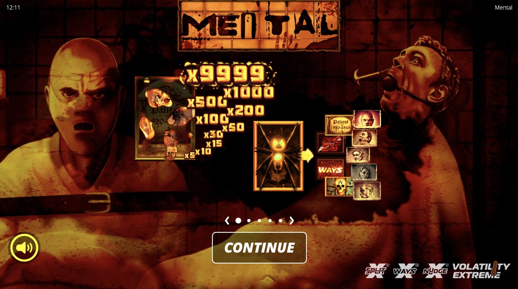 Screenshot from the Mental by NoLimit City game