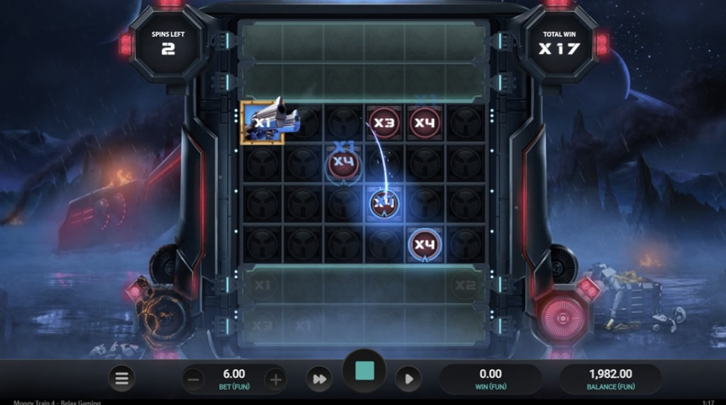 Screenshot fra Money Train 4 af Relax Gaming