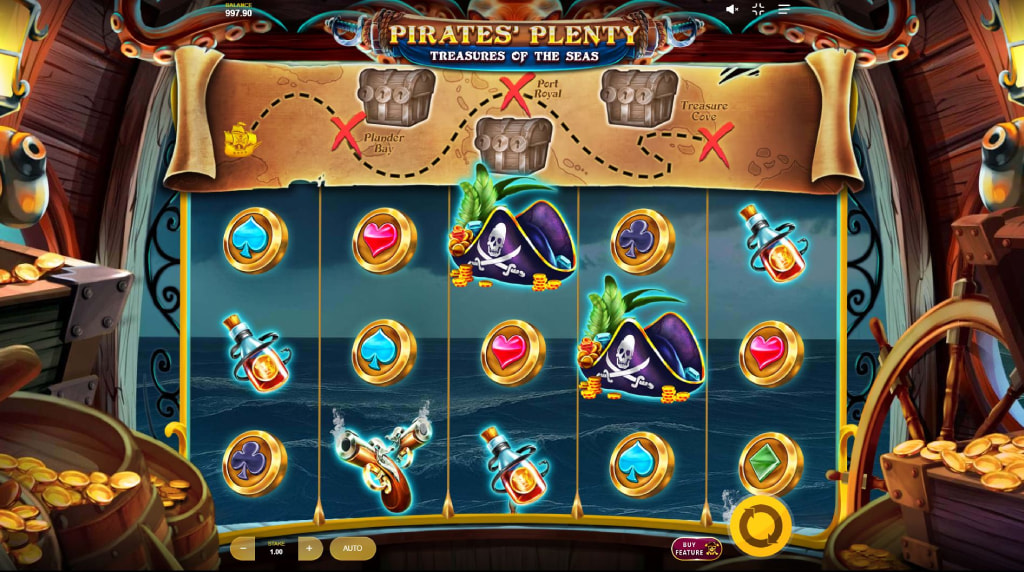 Screenshot van het spel Pirates’ Plenty
