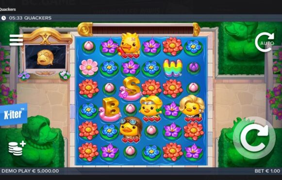 Screenshot cu noul slot Quackers dezvoltat de ELK Studios