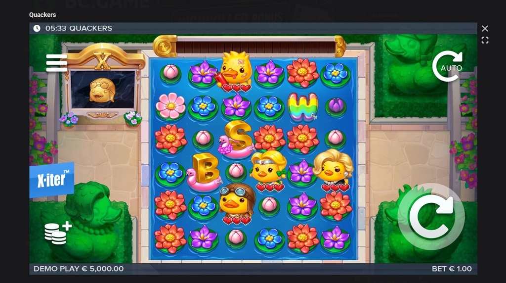 Screenshot cu noul slot Quackers dezvoltat de ELK Studios