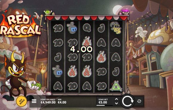 Screenshot from the New Red Rascal Slot by Hacksaw Gaming