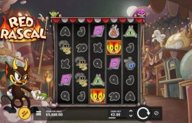 Screenshot della nuova slot Red Rascal di Hacksaw Gaming