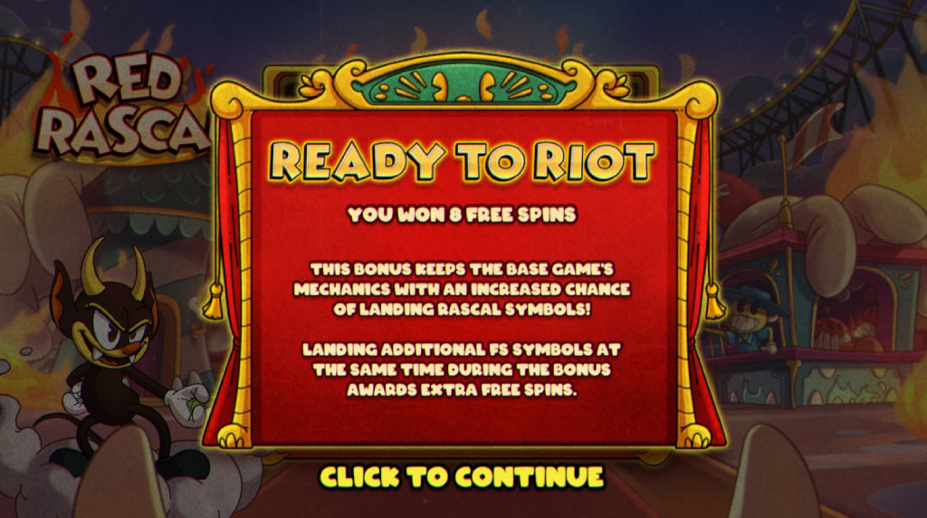 Screenshot della funzione Ready to Riot di Red Rascal