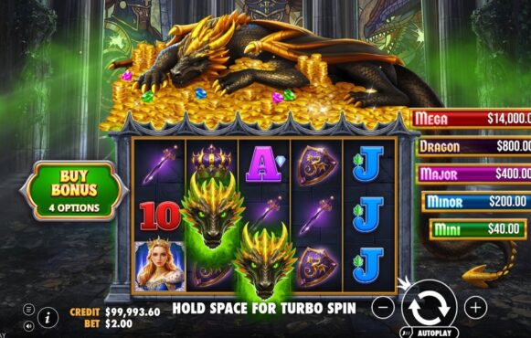Screenshot from the New Sleeping Dragon Ultra Dark Slot by Pragmatic Play