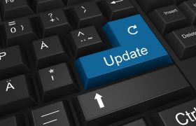 Sort keyboard med upgrade tast