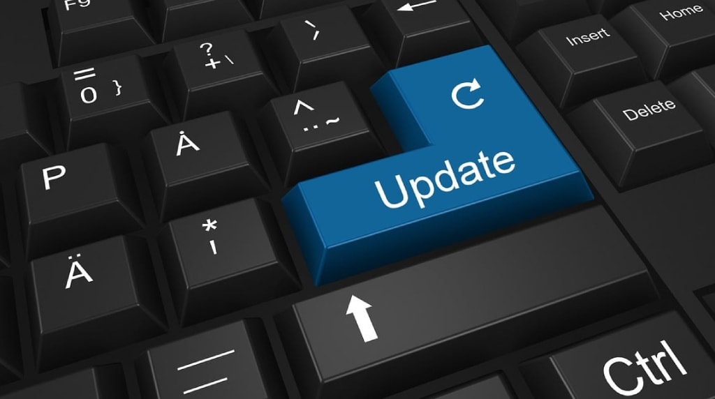 Sort keyboard med upgrade tast