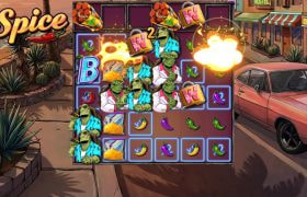 Screenshot fra den Nye Spice Slot af NetEnt