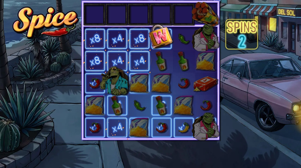 Skærmbillede af Free Spins i Spice