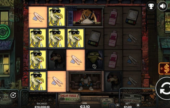 Screenshot from the New Trap Tower Slot by Shady Lady
