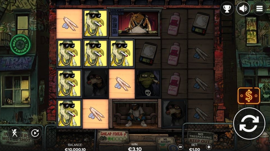 Screenshot from the New Trap Tower Slot by Shady Lady