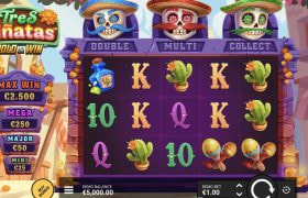 Screenshot from the New Tres Pinatas Hold & Win Slot by Hacksaw Gaming