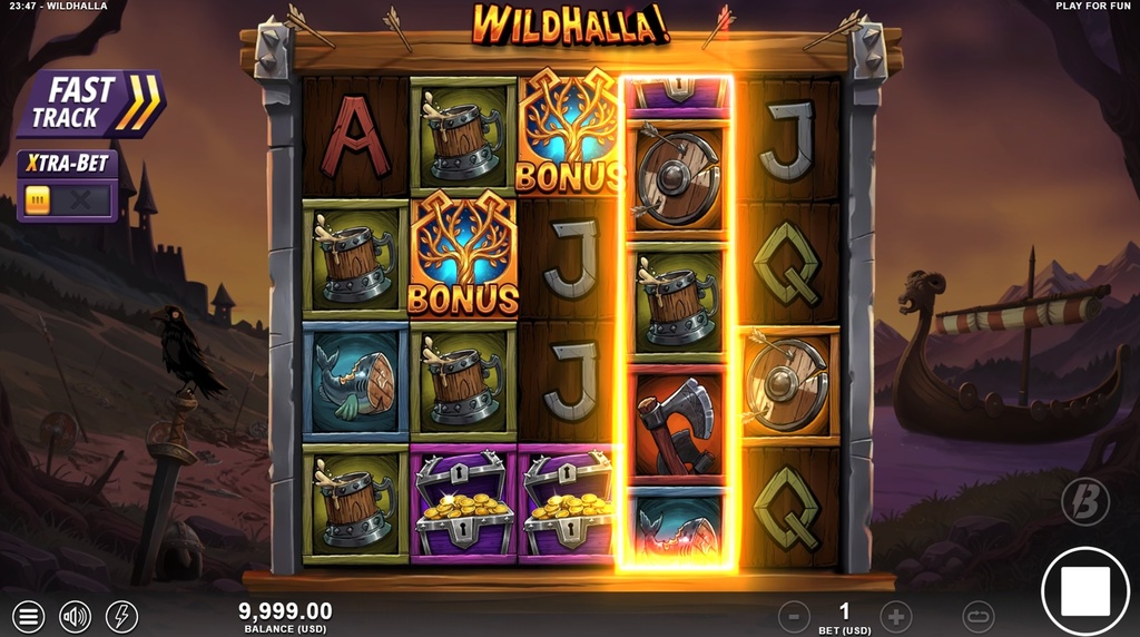 Screenshot fra den Nye Wildhalla Slot af SLotmill