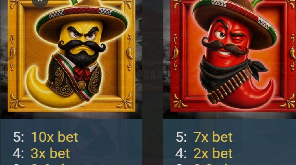 Paytable from 3 Chili Charms
