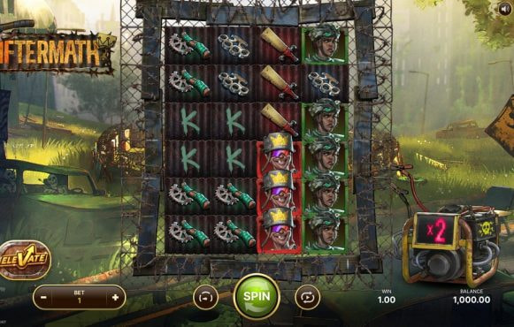 Screenshot from the New Aftermath Slot by NetEnt